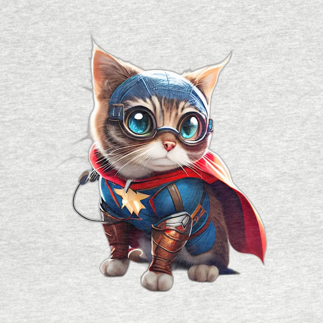 Superhero Cat by QUENSLEY SHOP